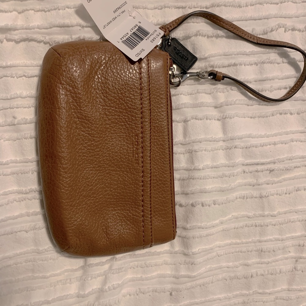 Coach Leather Wristlet - NWT